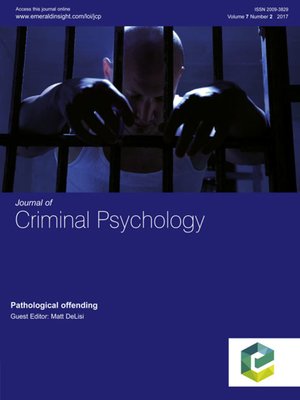 cover image of Journal of Criminal Psychology, Volume 7, Number 2
